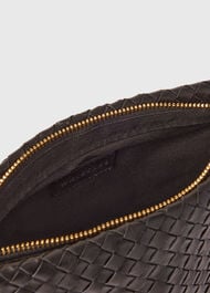 Avah Woven Zip Clutch
