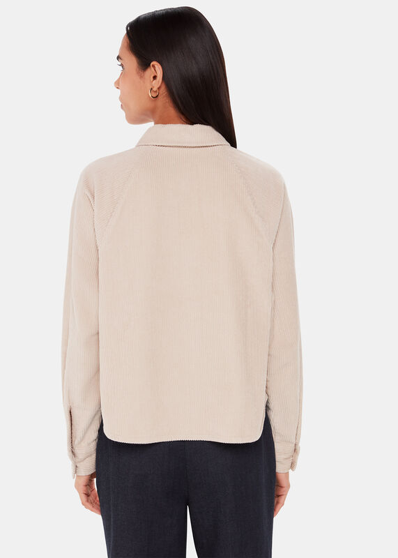 Ivory Jumbo Cord Shirt