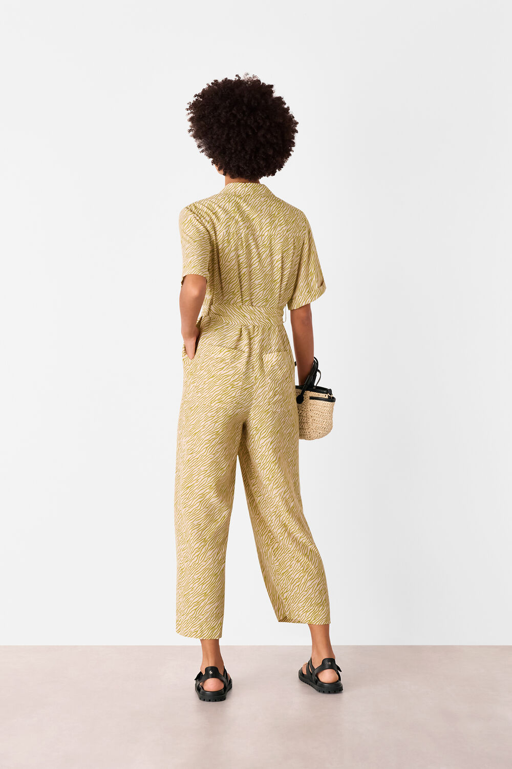 Green Kelly Tiger Flame Jumpsuit