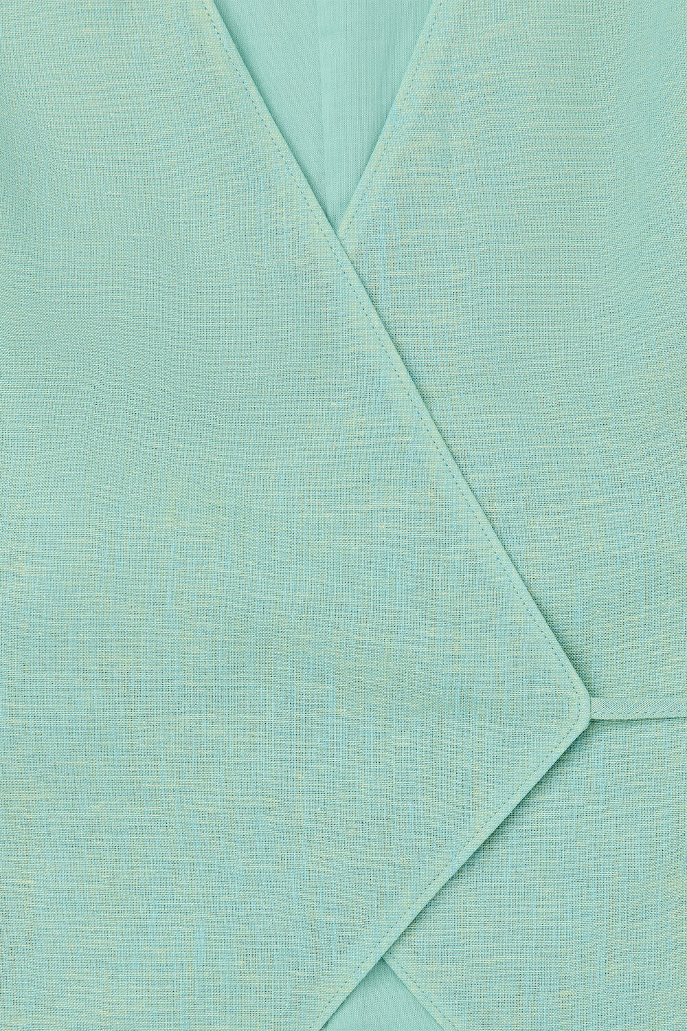 Mint Wrap Front Tie Waistcoat
