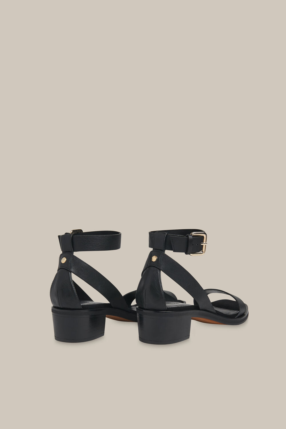 Campbell Mid Block Sandal Black