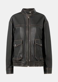 Burnished Leather Bomber