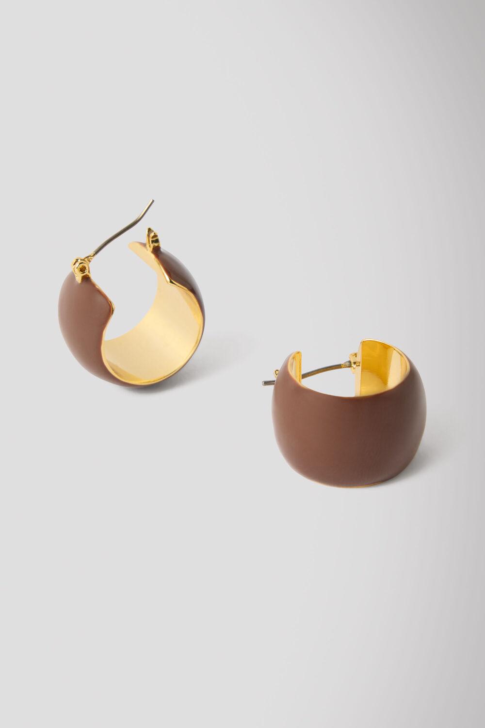 Chocolate Enamel Wide Hoop