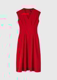 Petite Panel Linen Blend Dress