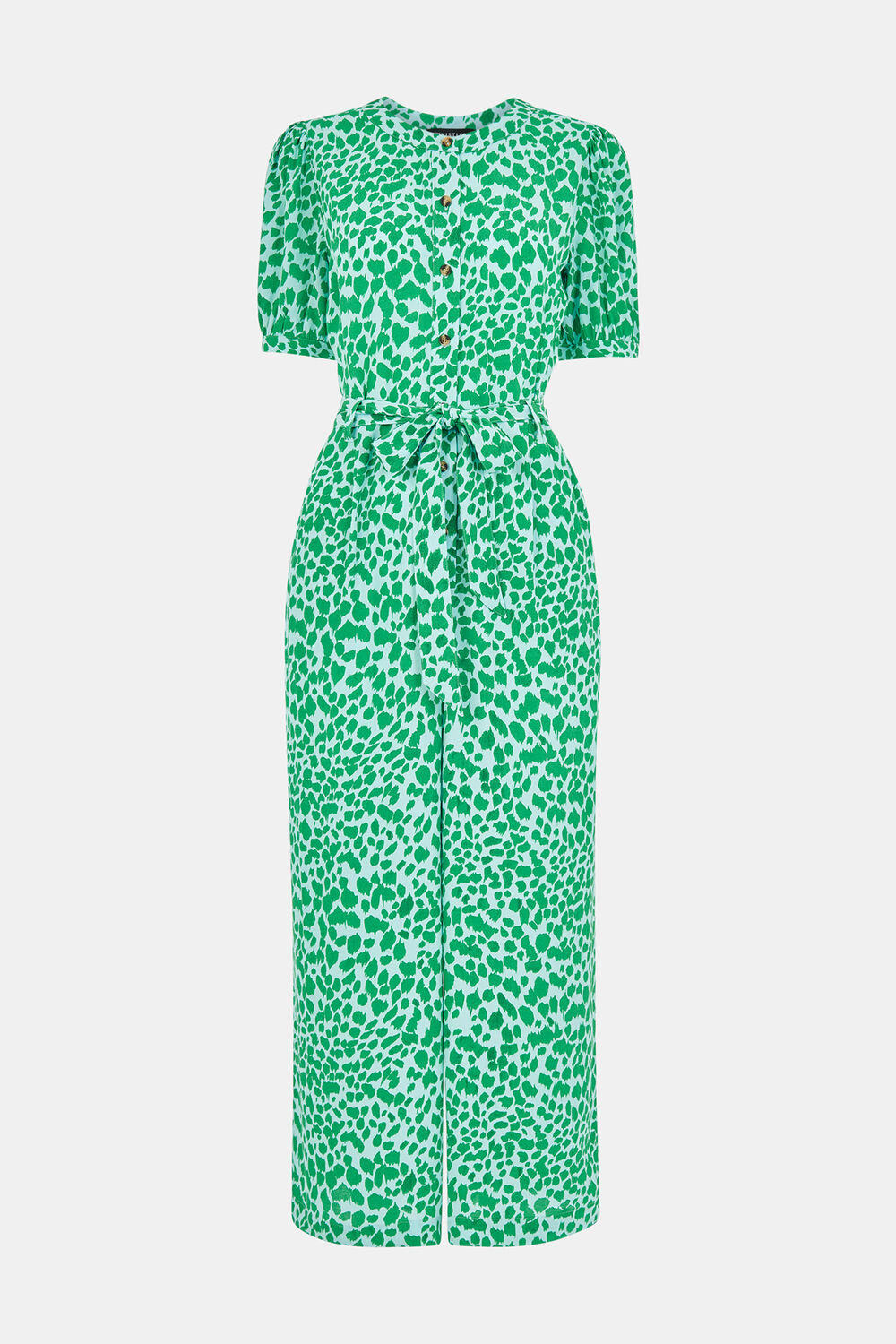 Petite Smooth Leopard Print Jumpsuit