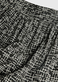 Petite Woven Grid Crop Trouser