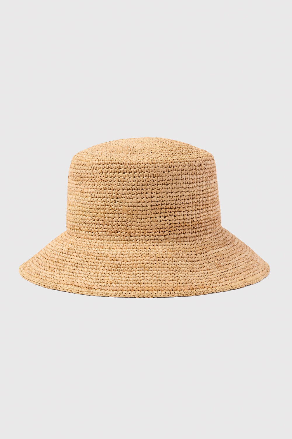 Structured Straw Bucket Hat