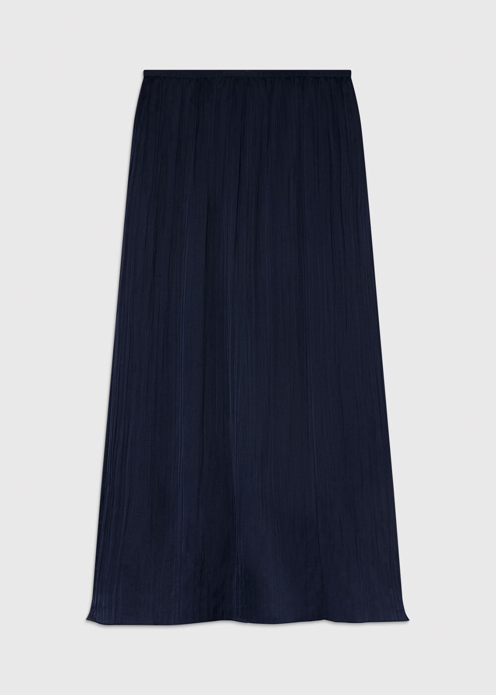 Plisse Column Midi Skirt