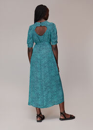 Daisy Waves Cut Out Midi Dress