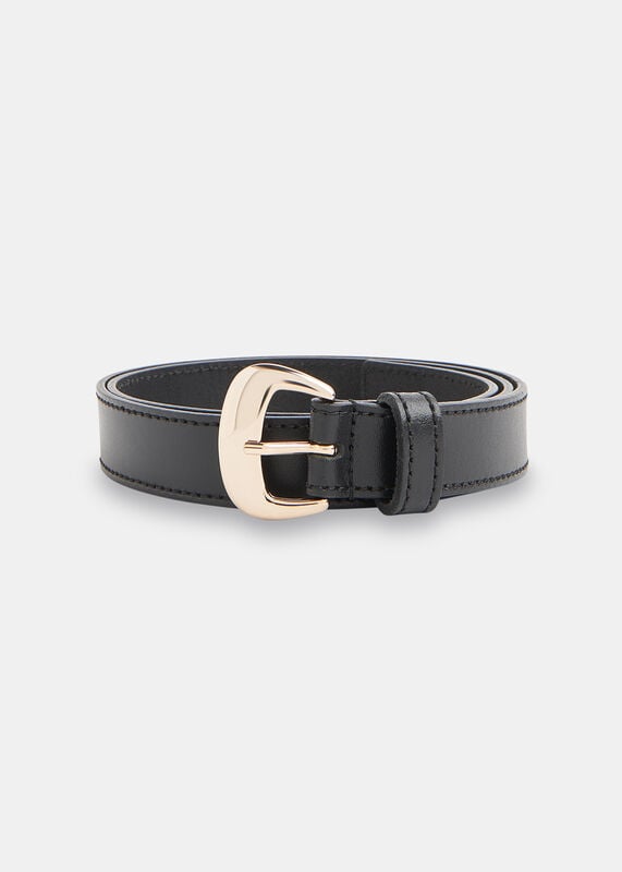Black Slim Belt