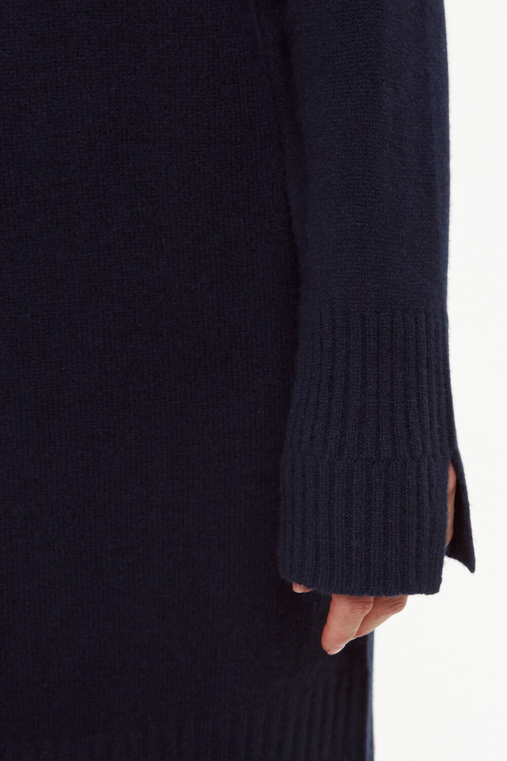 Navy Petite Amelia Wool Sweater Dress