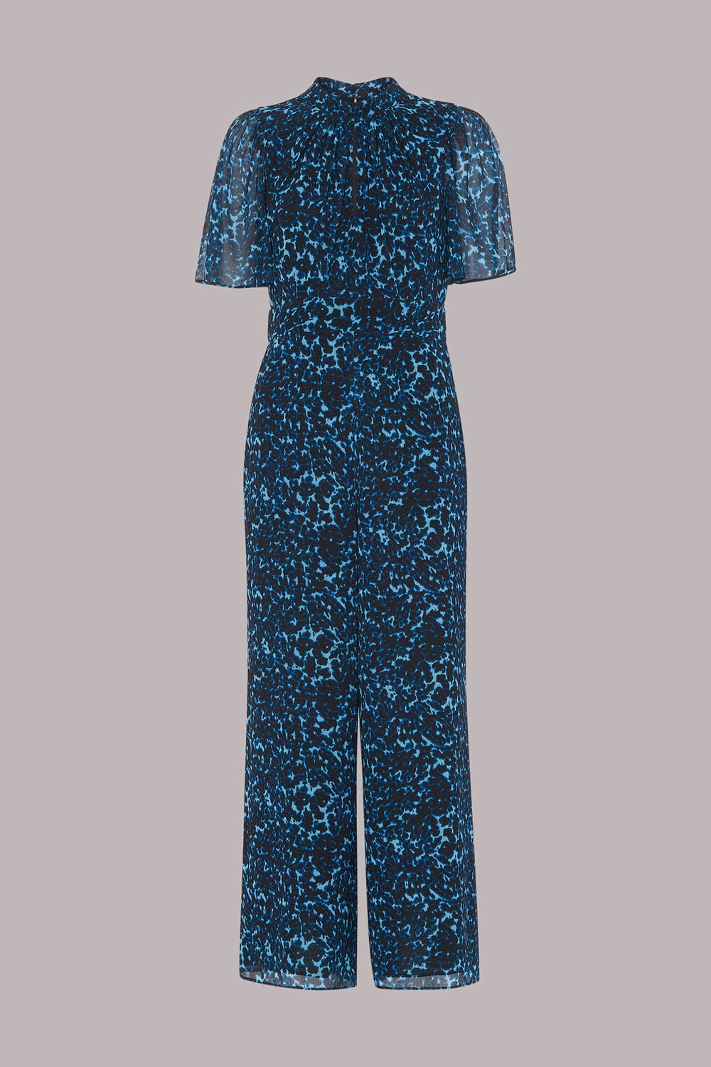 Brushed Leopard Print Jumpsuit