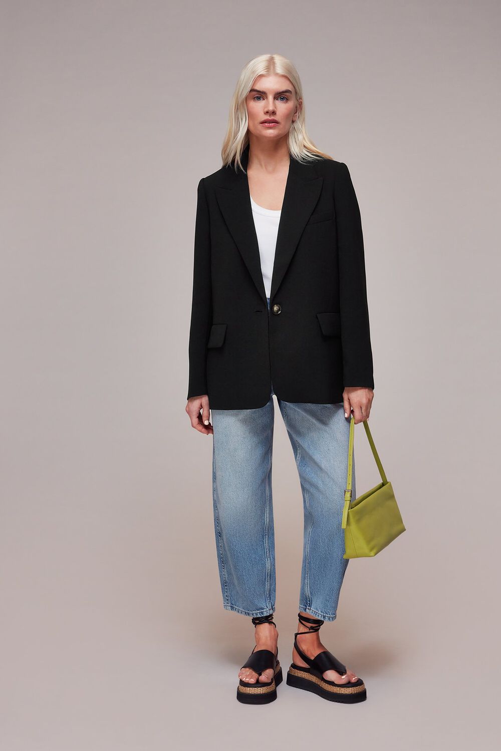 Petite Crepe Boyfriend Blazer