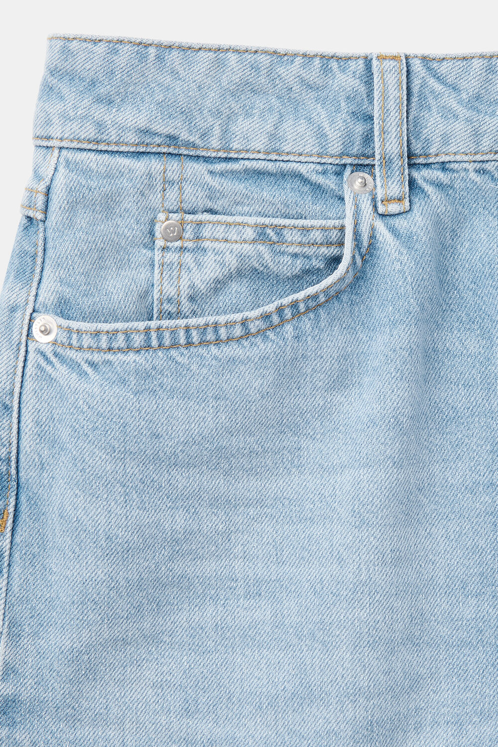 Light Wash Classic Straight Leg Jean