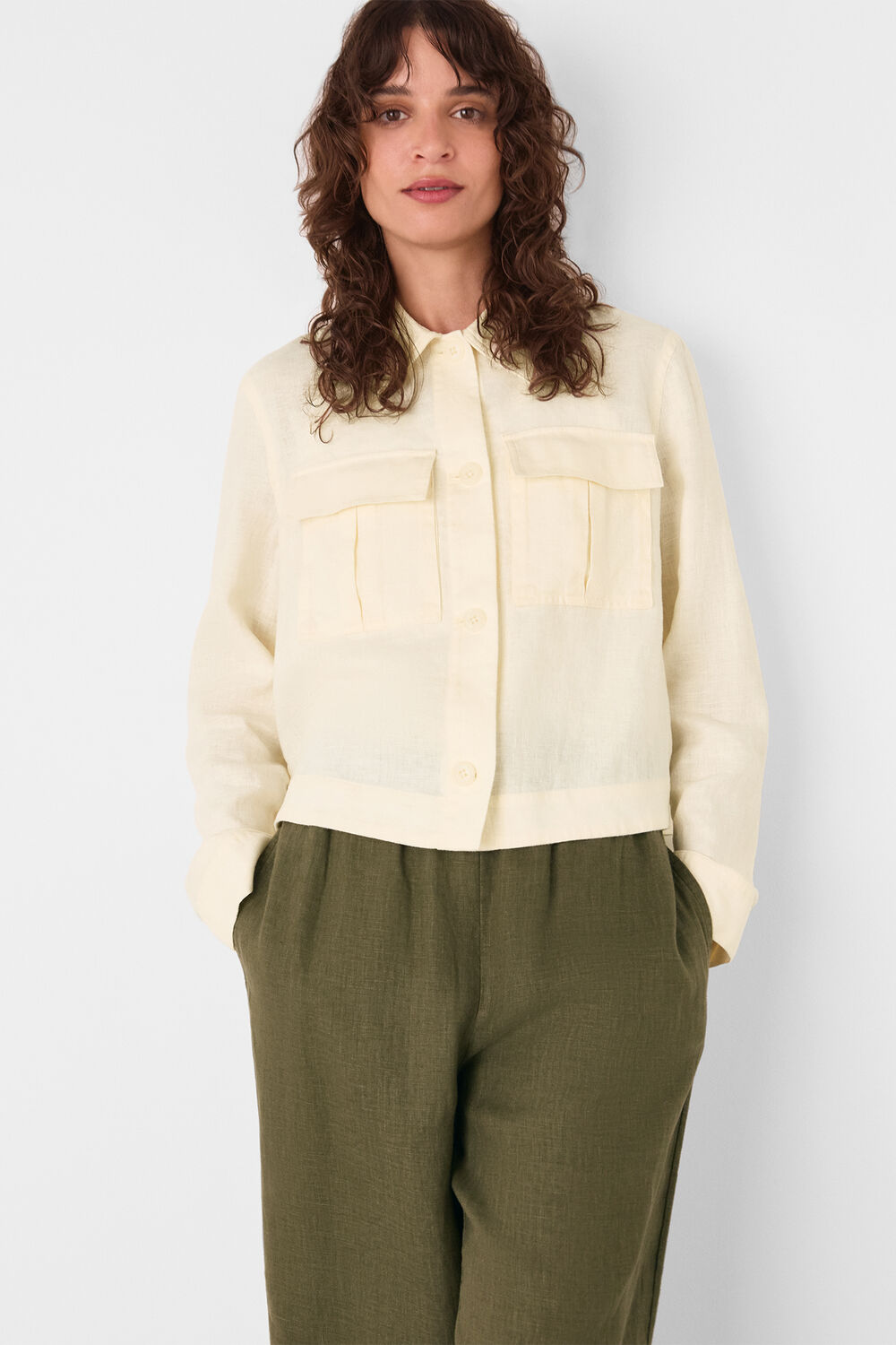 Abby Linen Casual Jacket