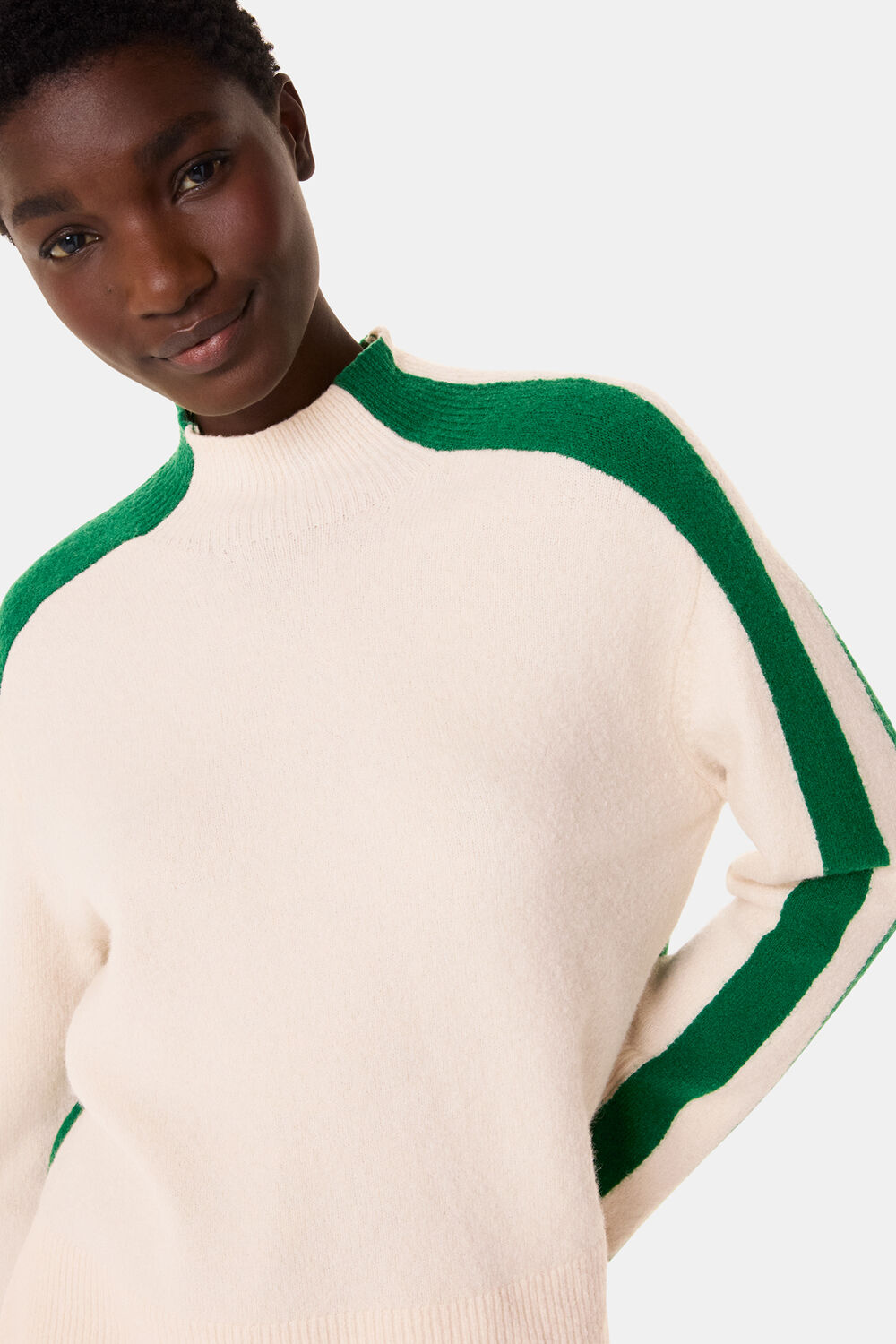 Colourblock Wool Mix Knit