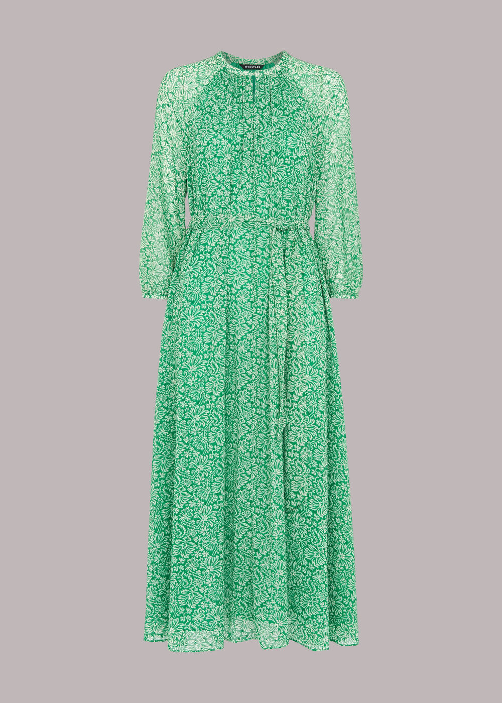Indo Floral Trapeze Dress