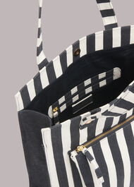 Sena Striped Canvas Tote