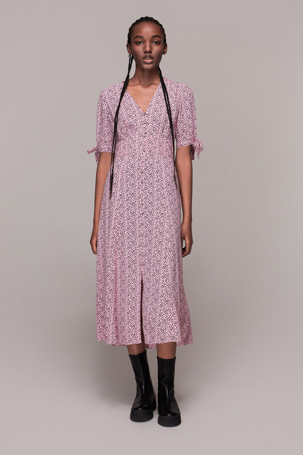 Ink Leopard Print Neave Dress