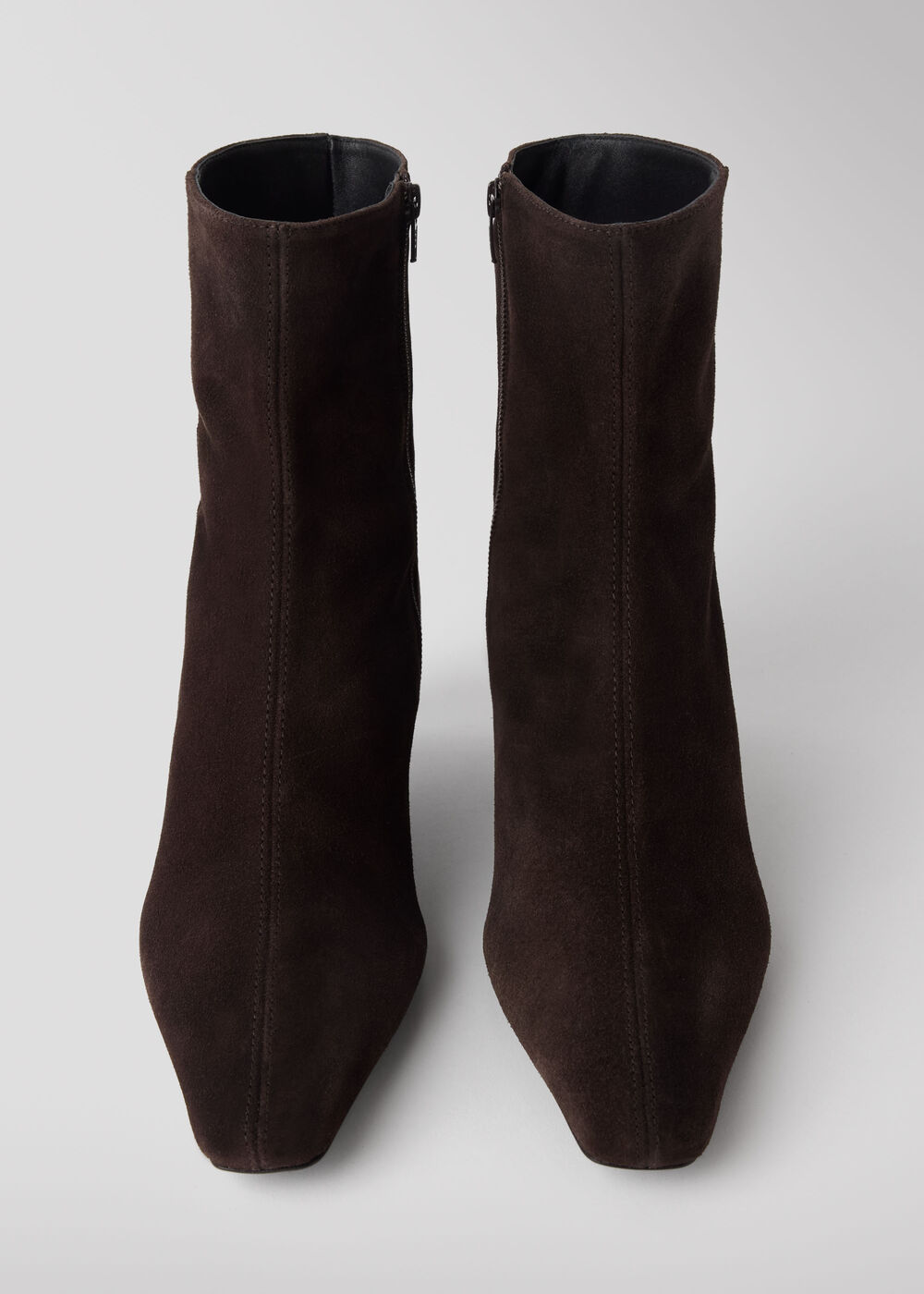 Kitten Heel Suede Ankle Boot