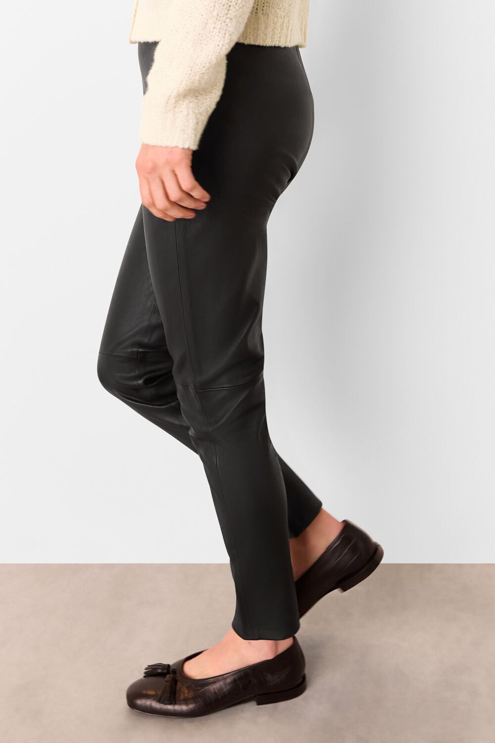 Stretch Leather Legging