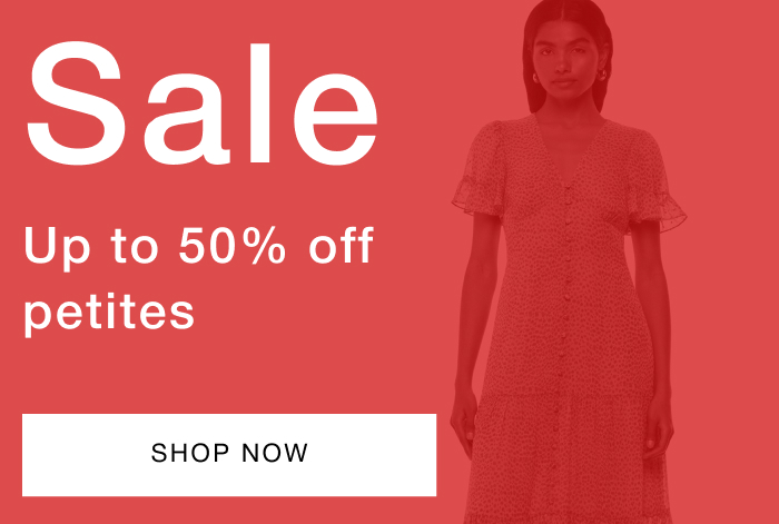 up to 50% off petite